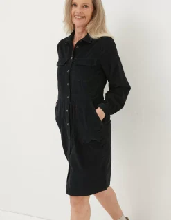 FatFace Tabitha Cord Dress Black Online