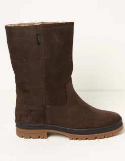 FatFace Tabitha Midheight Walking Boot Chocolate Brown Clearance