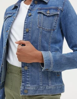 FatFace Tasha Denim Jacket Vintage Blue Online