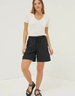 FatFace Tenby Linen Short Black Outlet