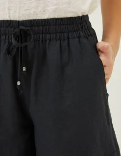 FatFace Tenby Linen Short Black Outlet