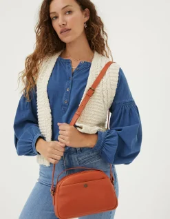 FatFace The Callie Crossbody Bag Orange Outlet