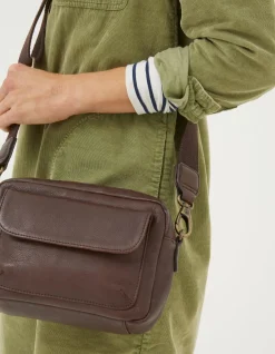 FatFace The Oslo Camera Bag Chocolate Brown Discount