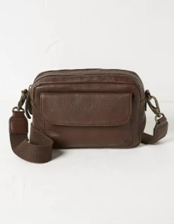 FatFace The Oslo Camera Bag Chocolate Brown Discount