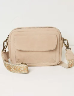 FatFace The Oslo Camera Bag Ornate Strap Stone Discount
