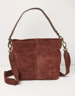 FatFace The Valletta Shoulder Bag Burgundy Sale