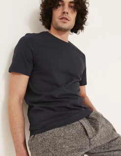 FatFace Three Pack Crew Neck T-Shirts Blue Discount