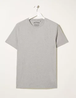FatFace Three Pack Crew Neck T-Shirts Charcoal Grey Clearance