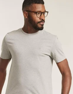 FatFace Three Pack Crew Neck T-Shirts Charcoal Grey Clearance