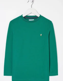 FatFace Three Pack Long Sleeve T-Shirts Jade Green New