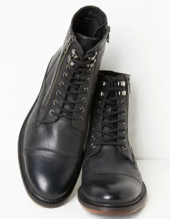FatFace Toby Lace Up Ankle Boots Black Online