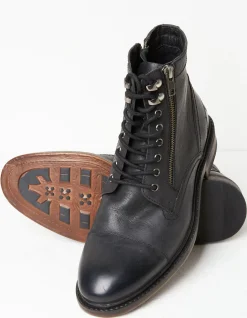 FatFace Toby Lace Up Ankle Boots Black Online
