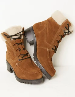 FatFace Tory Apron Ankle Boot Tan Online