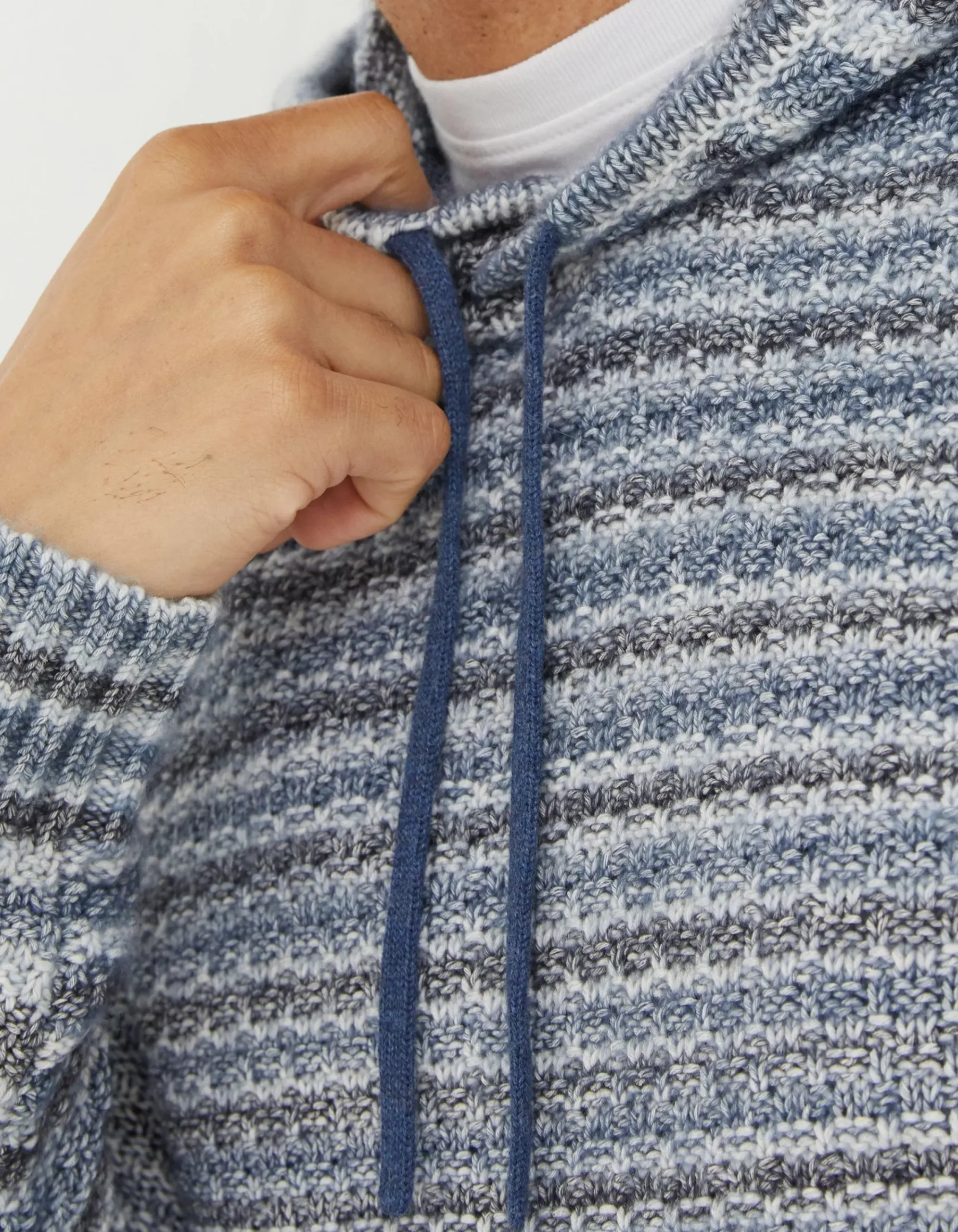 FatFace Trescowe Knitted Hoodie Blue Best