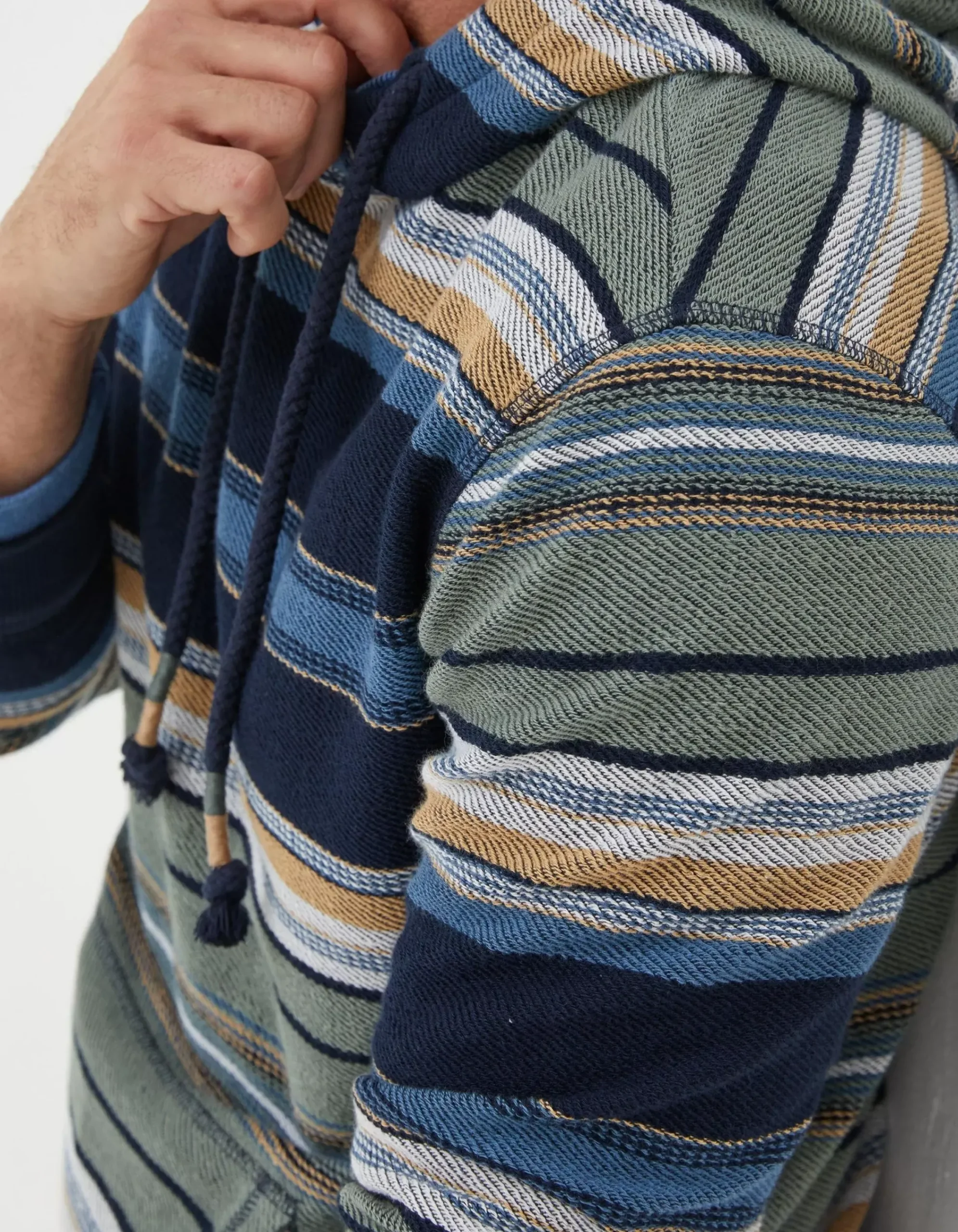 FatFace Trescowe Overhead Hoodie Blue Clearance