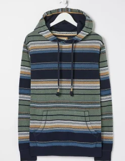 FatFace Trescowe Overhead Hoodie Blue Clearance