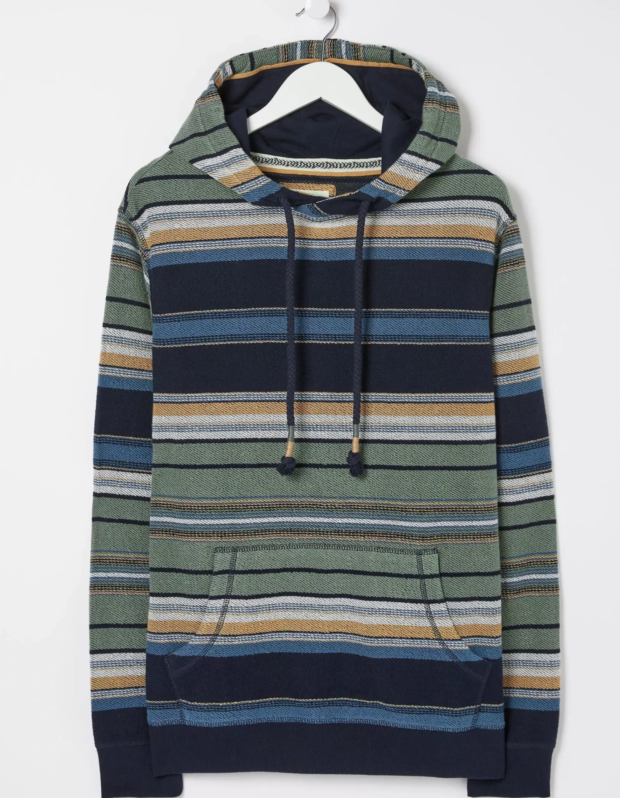 FatFace Trescowe Overhead Hoodie Blue Clearance