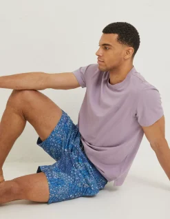 FatFace Trevose Patchwork Swim Shorts Navy Discount