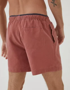FatFace Trevose Plain Swim Shorts Terracotta Outlet