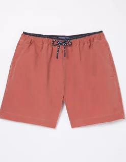 FatFace Trevose Plain Swim Shorts Terracotta Outlet
