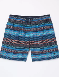 FatFace Trevose Scribble Swim Shorts Navy Sale