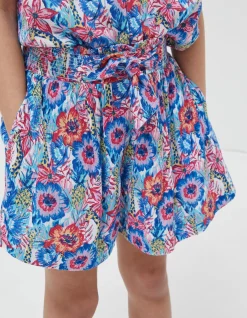 FatFace Tropical Print Flippy Shorts Multi Colour Clearance