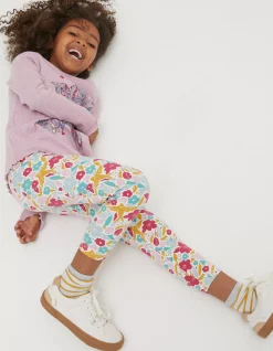 FatFace Two Pack Floral Blooms Crop Leggings Multi Colour New
