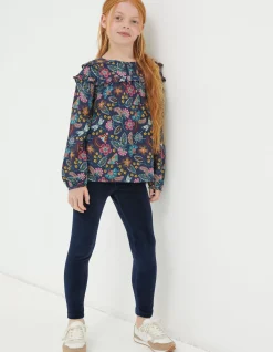 FatFace Velvet Legging Navy