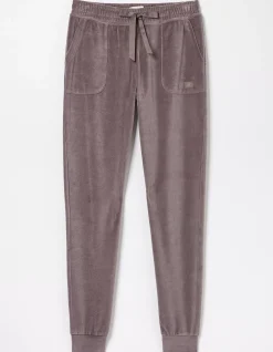 FatFace Verity Velvet Jogger Washed Purple Outlet