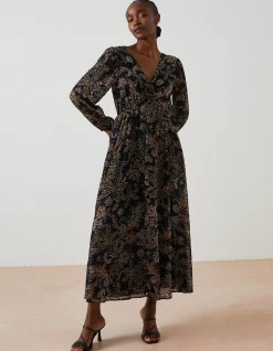 FatFace Victoria Floral Midi Dress Multi Clearance