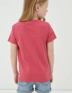 FatFace Vw Graphic Jersey T Shirt Raspberry Red Sale