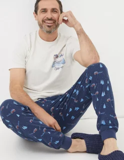 FatFace Vw Jogger Pyjama Set Navy Online