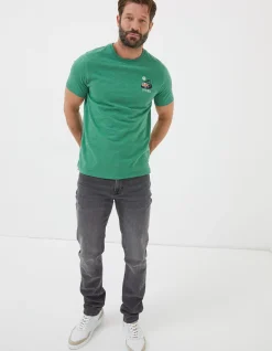 FatFace Vw Live Free T-Shirt Green