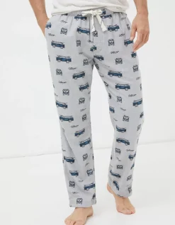 FatFace Vw Printed Pyjama Bottoms Grey Marl
