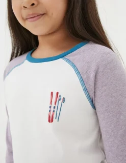FatFace Vw Raglan T-Shirt Natural White New