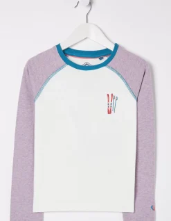 FatFace Vw Raglan T-Shirt Natural White New