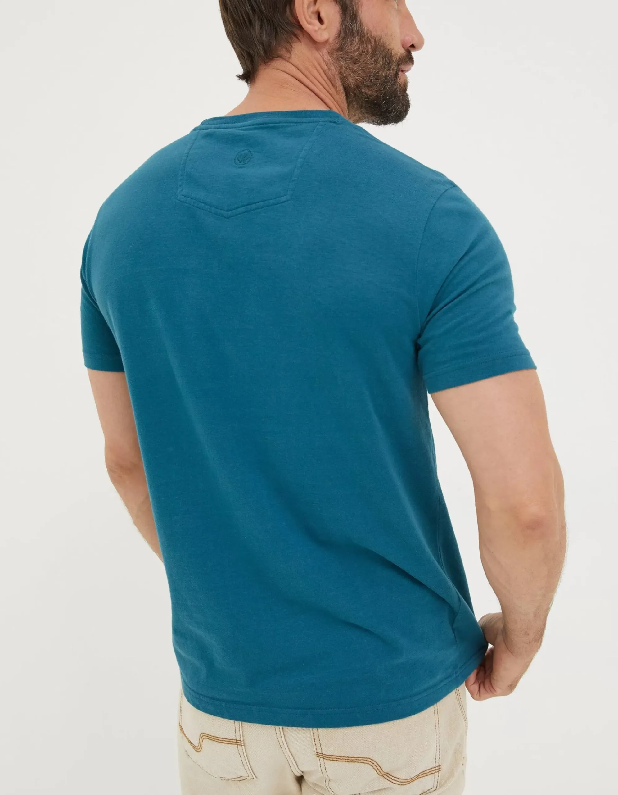 FatFace Vw Stacked T-Shirt Teal Blue New