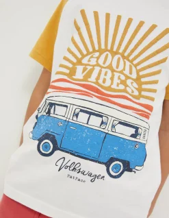 FatFace Vw Sun Graphic Jersey T-Shirt Off White Outlet