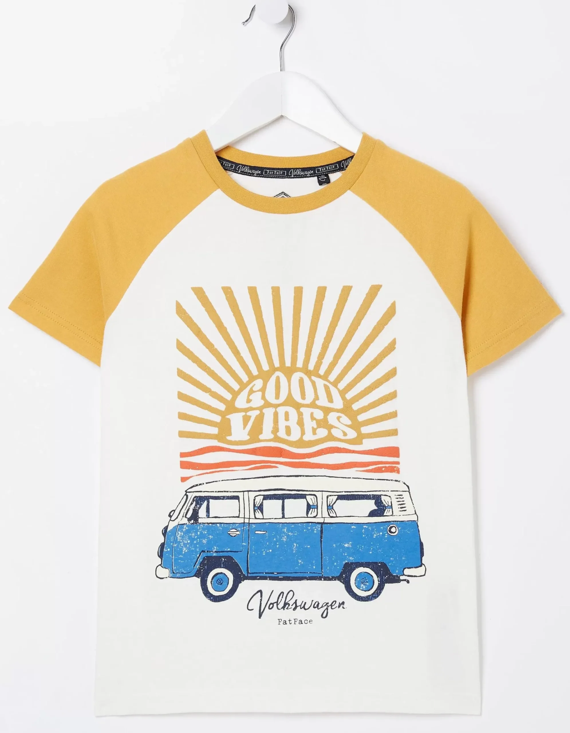 FatFace Vw Sun Graphic Jersey T-Shirt Off White Outlet