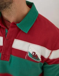 FatFace Wales Nation Rugby Shirt Red Best