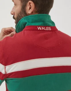 FatFace Wales Nation Rugby Shirt Red Best