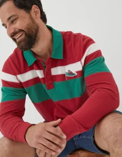 FatFace Wales Nation Rugby Shirt Red Best