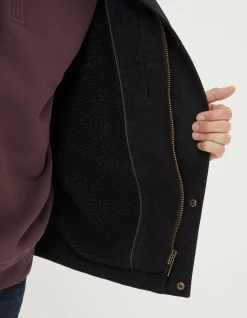 FatFace Wardly Canvas Jacket Black Best
