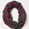 FatFace Waves Print Snood Black Discount