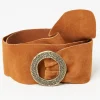 FatFace Wide Suede Buckle Tan New