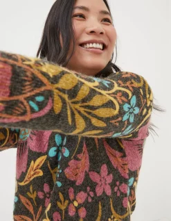 FatFace Wildscapes Print Jumper Multi New
