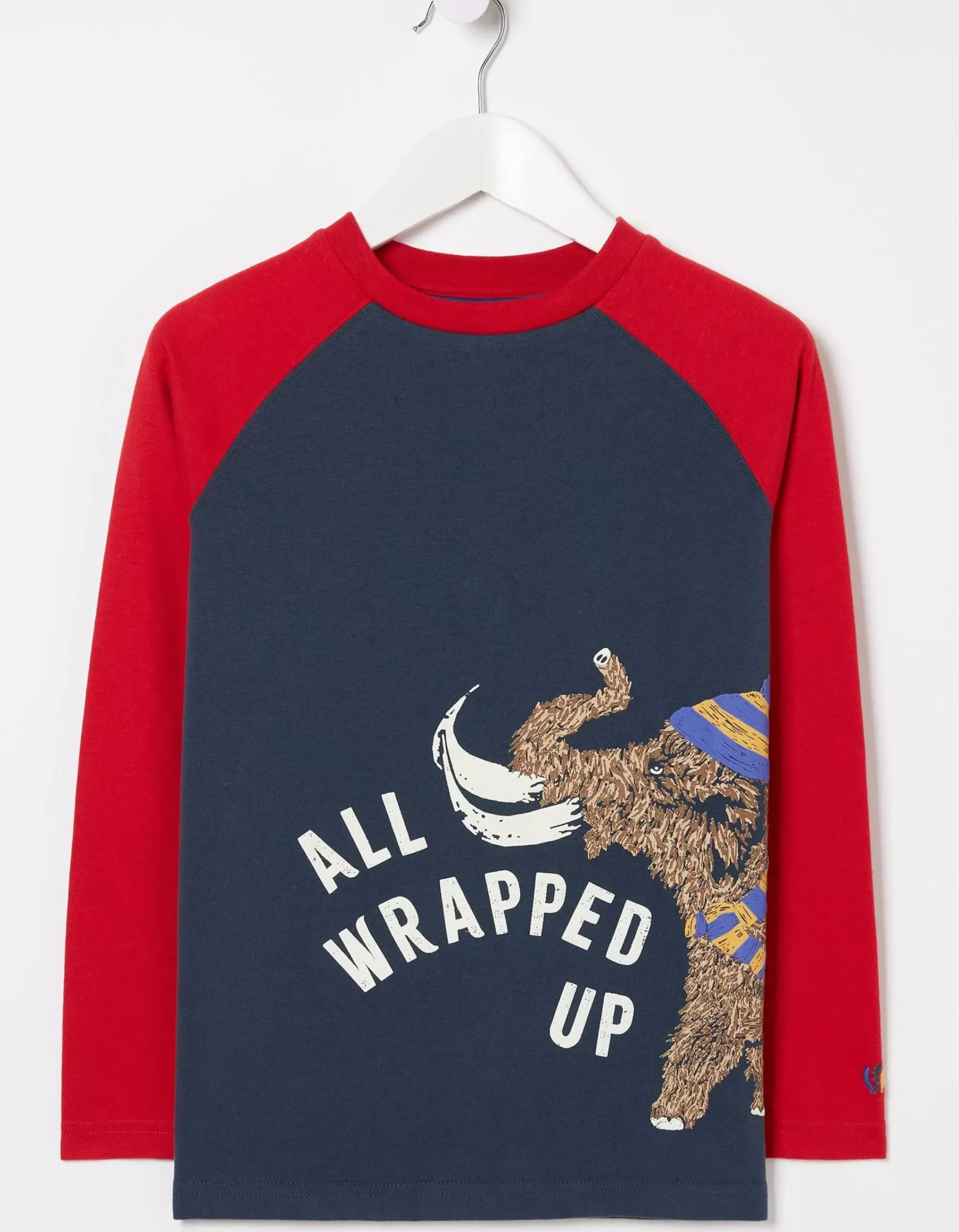 FatFace Wilfred Woolly Mammoth Graphic Tee Navy Hot