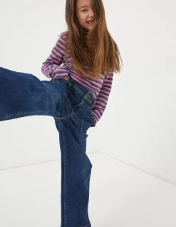 FatFace Willow Wide Leg Jeans Denim Blue Clearance