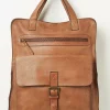 FatFace Windsor Leather Rucksack Chestnut New