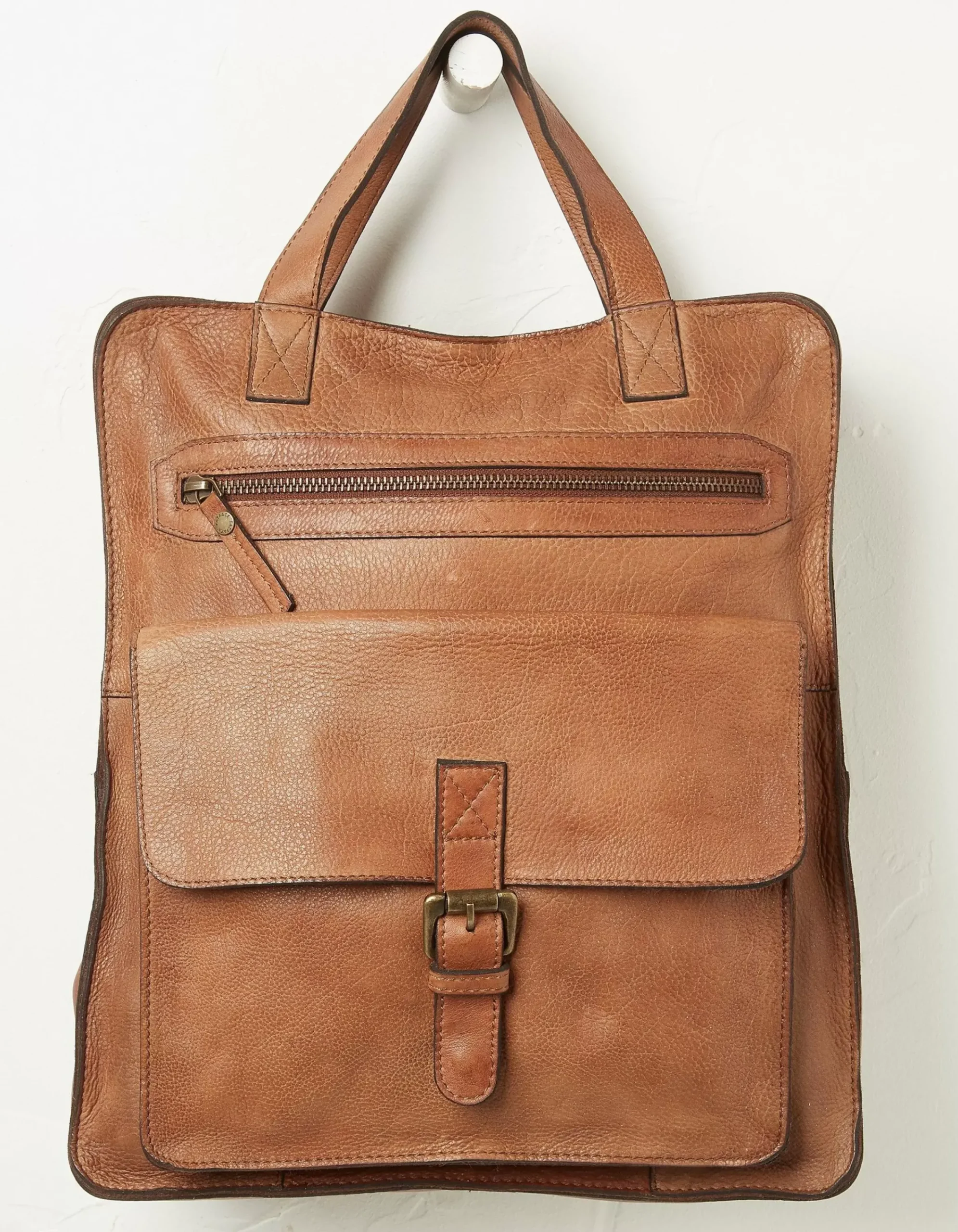 FatFace Windsor Leather Rucksack Chestnut New